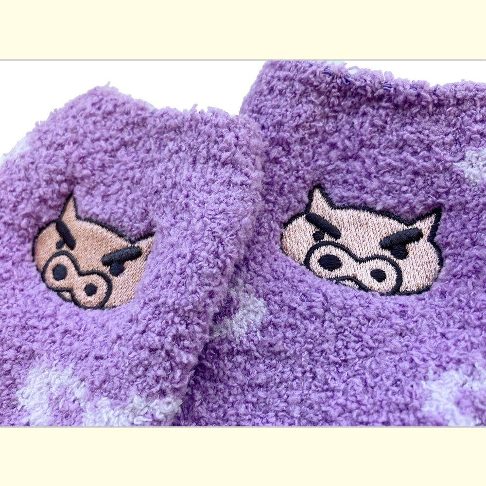 もこもこ靴下in巾着 ぶりぶりざえもん