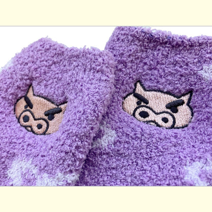 もこもこ靴下in巾着 ぶりぶりざえもん